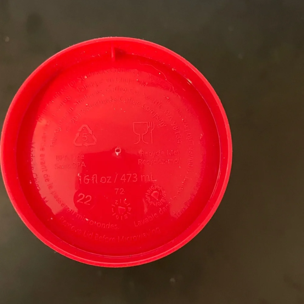 Starbucks Red Holiday Tumbler with White Lid